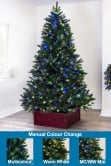 The Ultra Devonshire Fir Pre-lit with Warm White/Multicoloured Colour change LEDs (4ft to 12ft)