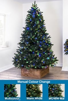 The 5ft Ultra Devonshire Fir Pre-lit with Warm White/Multicoloured Colour change LEDs