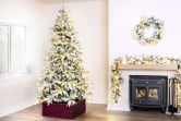 The Pre-Lit Snowy Alpine Tree Warm White (4ft to 12ft)